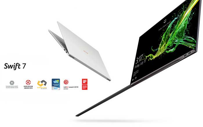 ACER Swift 7 Thinnest and Lightest Laptop